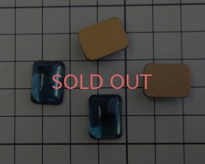 画像2: ns340/ヴィンテージ/ドイツ/ガラスカボション/モンタナ/約16×12mm(1個）
