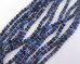 画像1: チェコガラスビーズ/ファイアポリッシュラウンド/クリア×ブルー×ブラック/3mm(20個) (1)