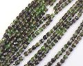 チェコガラスビーズ/ファイアポリッシュラウンド/クリア×グリーン×ブラック/3mm(20個)