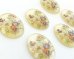 画像2: ns339/ヴィンテージ/ドイツ/プラスチックカボション/花束/約40×30mm(1個） (2)