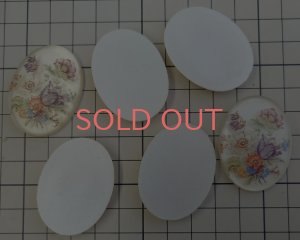 画像3: ns339/ヴィンテージ/ドイツ/プラスチックカボション/花束/約40×30mm(1個）