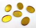 ブラス皿/18×13mm/オーバル/高さ1mm(1個)