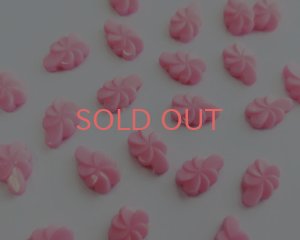 画像1: ヴィンテージ/ドイツ/プラスチック/ピンクスパイラルドロップ(2個)