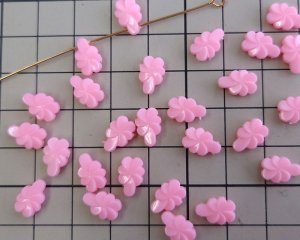 画像2: ヴィンテージ/ドイツ/プラスチック/ピンクスパイラルドロップ(2個)