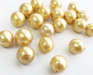 画像1: ヴィンテージ/日本/ガラスパール//約12mm（1個）