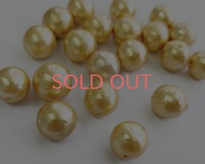 画像1: ヴィンテージ/日本/ガラスパール//約12mm（1個）