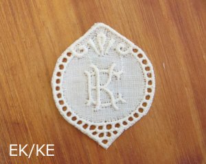 画像5: ヴィンテージ/ドイツ/イニシャルレース(1枚)