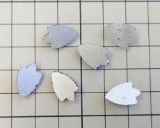 画像3: ns349/ヴィンテージ/ドイツ/ガラスカボション/カットチューリップ/オーロラ(1個) (3)