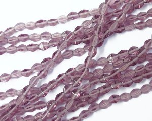画像1: チェコガラスビーズ/ミニピンチ/アメシスト/約5×3mm(10個）