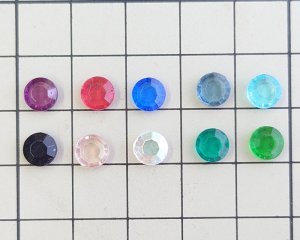 画像2: ヴィンテージ/ドイツ/ガラス/シャネルストーン/トパーズ/29ss(1個)