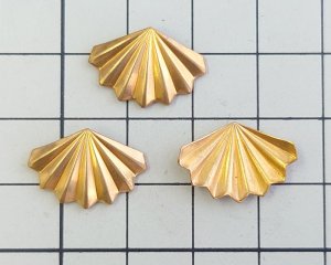 画像2: ヴィンテージ/USA/ブラススタンピング/ファン（1個）
