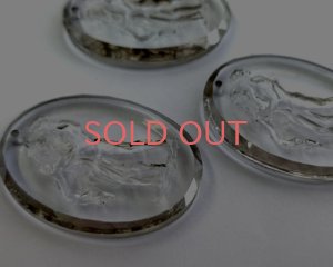 画像4: ns366/ヴィンテージ/ドイツ/ガラスインタリオペンダント/アダムとイブ約40×30mm（1個）