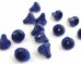 画像1: ヴィンテージ/ドイツ/プラスチック/ベルフラワー/ネイビー(4個) (1)