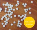 ns371/ヴィンテージ/ガラスカボション/アイボリー/約3mm(10個)