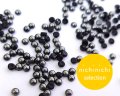 ns371/ヴィンテージ/ガラスカボション/ヘマタイト/約3mm(10個)