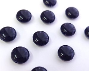 画像1: ヴィンテージ/プラスチック/ネイビーコイン（2個）