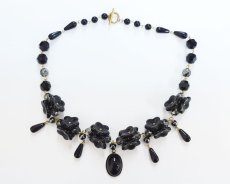 画像2: Cat-a-lyst/アクセサリー簡易キット/ブラックフラワーネックレス (2)