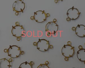 画像1: 39ssシャネルストーン用/ブラスセッティング(1個)