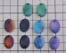 画像3: ns375/ヴィンテージ/ドイツ/ガラスカメオペンダント/ピンクブラック/約18×13mm（1個） (3)