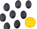 ns375/ヴィンテージ/ドイツ/ガラスカメオペンダント/ブラック/約18×13mm（1個）