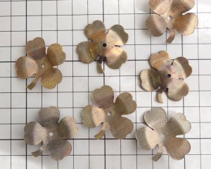 画像2: ヴィンテージ/USA/鉄製パーツ/四葉のクローバー1個）