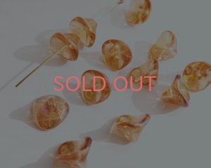 画像1: チェコガラスビーズ/スリーペタルフラワー/ロザリンセルシアン(2個）