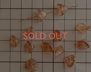 画像2: チェコガラスビーズ/スリーペタルフラワー/ロザリンセルシアン(2個）