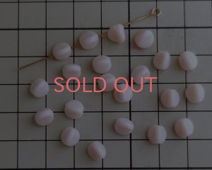 画像2: ヴィンテージ/ドイツ/ガラス/スリーサイドラウンド/ベビーピンク(2個)