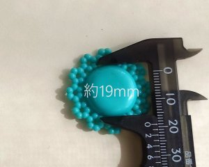 画像3: ヴィンテージ/ドイツ/プラスチック/ラウンドフラワーパーツ/ミント(1個)