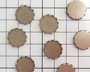 画像2: 15mm用/ブラスセッティング/レース/金古美(1個)