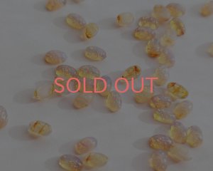 画像1: ヴィンテージ/チェコ/ガラス/ファイアオパール/約5×3mm(1個)