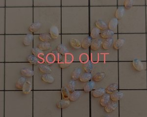 画像2: ヴィンテージ/チェコ/ガラス/ファイアオパール/約5×3mm(1個)