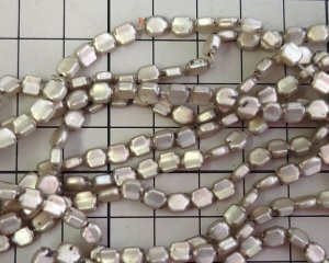 画像3: アンティーク/フランス/スフレガラス/マットシルバー/約5mm（4個）