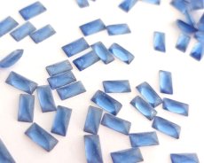 画像1: ヴィンテージ/ドイツ/ガラス/モンタナレクタングル/約8×4mm(1個) (1)