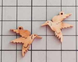 画像2: ウッドチャーム/はちどり（1個）