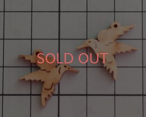 画像2: ウッドチャーム/はちどり（1個）