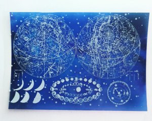 画像1: フルカラーシート/星図/A7（1枚）