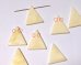 画像3: デッドストック/日本/プラスチック/トライアングル/クリームマーブル(1個) (3)