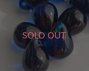 画像6: チェコガラスビーズ/ドロップ/カプリブルー/約14×10mm(1個)