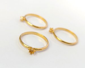 画像1: ヴィンテージ/USA/リングパーツ/約16号(1個)