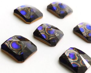 画像1: ヴィンテージ/スワロフスキーArt.2650/ブルーキャビア/14mm