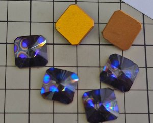 画像3: ヴィンテージ/スワロフスキーArt.2650/ブルーキャビア/14mm