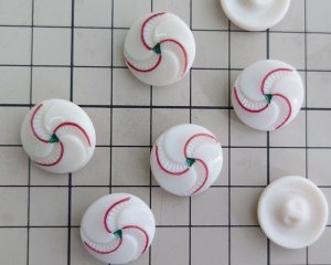 画像2: ヴィンテージ/チェコ/ウランガラスボタン/約18ｍｍ