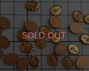 画像2: ヴィンテージ/ヨーロッパ/トパーズゴールドフラワー/約10×8mm