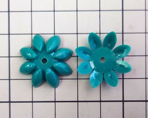 画像2: ヴィンテージ/ドイツ/プラスティック/フラワー250/グリーン（1個）