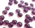 ヴィンテージ/チェコ/ガラスストーン/アメシスト/約8mm(1個)