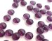 画像1: ヴィンテージ/チェコ/ガラスストーン/アメシスト/約8mm(1個) (1)
