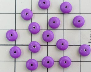 画像2: ヴィンテージ/ドイツ/プラスチック/ぽってりロンデル/パープル（2個）