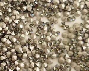 画像1: デッドストック/スワロフスキー/#1028/ブラックダイヤモンド/pp32(10個)