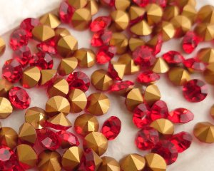 画像1: ヴィンテージ/スワロフスキー/#1100/ライトシャム/40ss(1個)